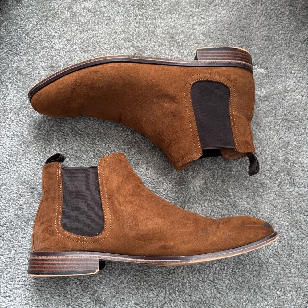 Men's Brown Suede Chelsea Boots
